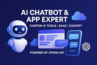 do ai chatbot, ai website, ai mobile app, ai saas, openai api, ai tool