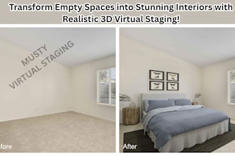 virtually renovate and declutter your real estate photos with photorealistic 3d