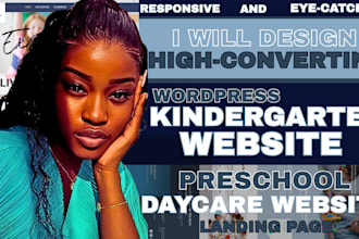 kindergarten website daycare website preschool website kindergarten landing page