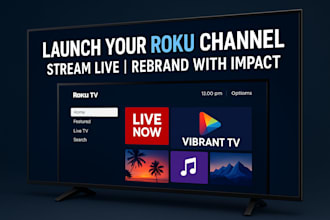 launch and rebrand your roku TV channel with live streaming integration
