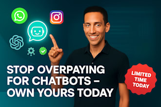 build your ai chatbot for website, whatsapp, or messenger with automation