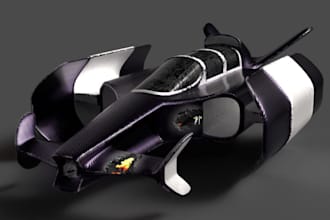 custom sci fi spaceship 3d aircraft model low poly jet game asset animation ue5