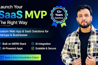 build your saas mvp or ai web app with nextjs react and nodejs