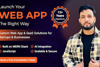 be your full stack web developer for saas and web app development