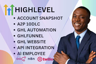 build gohighlevel sales funnel setup automation workflow ai employee ai expert