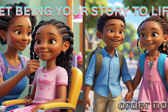 create vibrant children story for african american childrens books