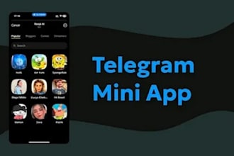 develop telegram mini app, tap2earn bot, or p2e mini game