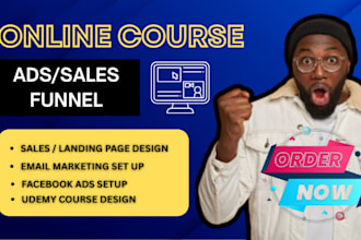 do udemy course promotion sales funnel,kajabi online course