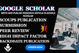 write and publish research article in google scholar peer review index journal