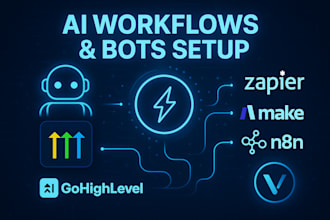 create workflow and ai agents using gohighlevel n8n zapier make com vapi ai bot