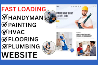 create handyman junk remover painting flooring plumbing hvac wordpress website