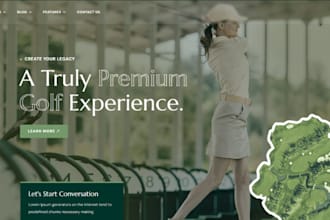 build squarespace golf coach website golf resort website ski resorts website