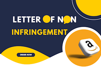 draft a letter of non infringement for your amazon asin reenlisting