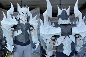 do 3d cosplay model 3d helmet wearable cosplay armor halloween mask knight armor