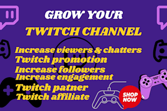 organically promote your twitch live stream to get active viewers and chatters