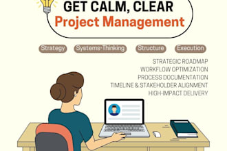 project management support with strategy, clarity, and deliverables