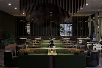 craft luxurious restaurant rendering,evant hall,hotel bar,night club render,cgi