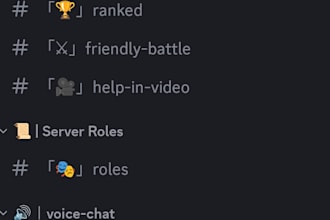 create and design a costom gaming discord server