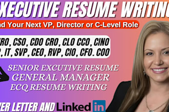 write an ats executive resume federal ecq resume cover letter and linkedin opt