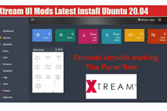 create a stable server, reseller panel, xui one panel, mega ott, linux, restream