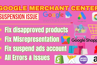 fix disapproval setup google merchant center shopping ads resolve gmc suspension