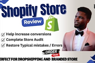 review and audit your shopify store for sales growth and high conversions