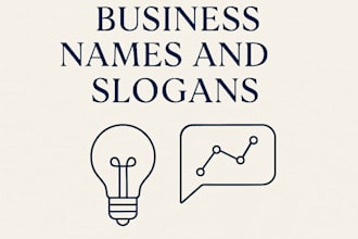 create unique business name ideas and slogans for your brand