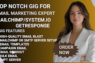do email marketing email blast or send bulk emails, smpt server, mailchimp