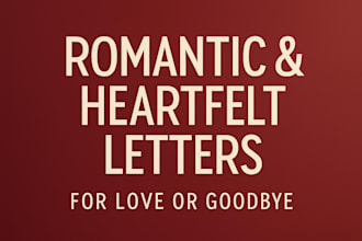 write a romantic or emotional love letter for your partner or ex