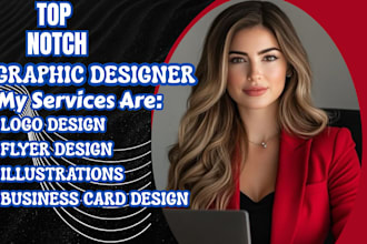create logo flyer illustration business card design