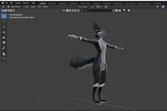 do custom vrchat furry avatar vtuber vrm vroid mmd model or nsfw fursona