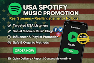 usa engaging spotify music promotion for real streams and engagement