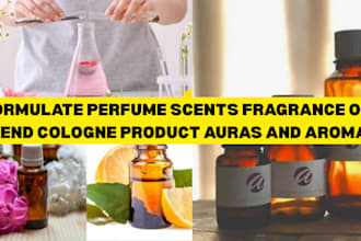formulate perfume, scents, fragrance oil blend, cologne product,auras and aromas