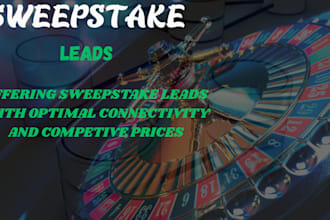 generate targeted sweepstake and gamblers leads with database