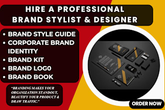 design brand corporate identity, brand style guide, book, logo, kit, catalogue