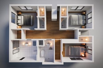 create a 2d,3d floor plans, matterport tours for real estate agents