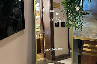 do custom mirror greeting sticker design