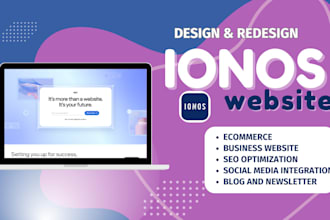 do ionos website design, redesign ionos website, build ionos ecommerce website