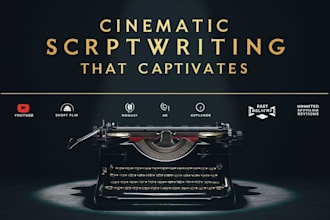 write powerful, cinematic scripts for youtube, ads, podcasts, and short films