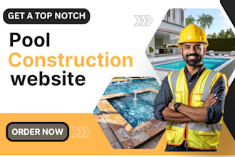design modern pool construction website pool maintenance pool remodeling website