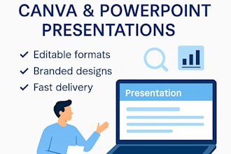 design custom canva and powerpoint presentations
