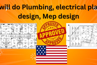 design electrical, plumbing, and mep plans in autocad for your home or building