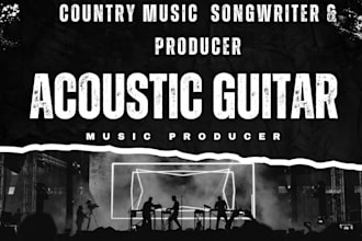 record soulful country acoustic guitar for your song