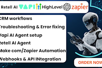 vapi vapi ai calling agent retell ai gohighlevel using make com, zapier, n8n