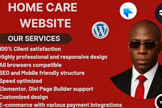 design home care website  elderly care senior care  healthcare medicare website