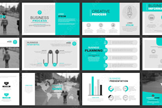 redesign your powerpoint presentation, pitch deck,  canva or google slides