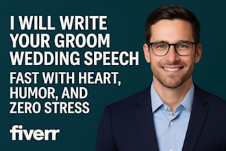 write your groom wedding speech fast with heart, humor, and zero stress