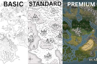 custom vector fantasy maps for dnd tabletop rpg inkarnate game map illustration