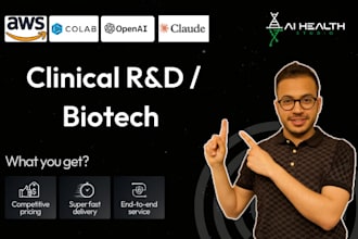 do research, development bioinformatics for pharma, biotech, clinical studies