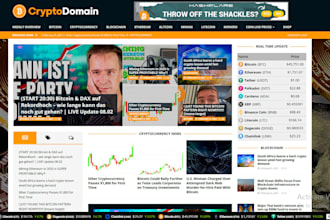build crypto bitcoin news website for passive income
